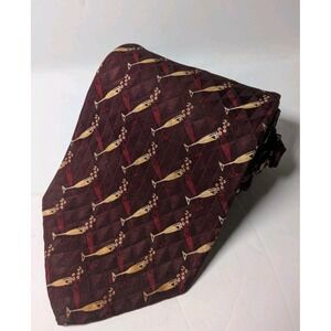 Men's Vintage JACOBS ROBERTS LTD 100% Silk Tie Necktie Geometric Cocktail Design